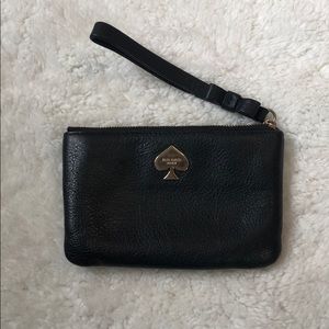 Kate Spade black wristlet